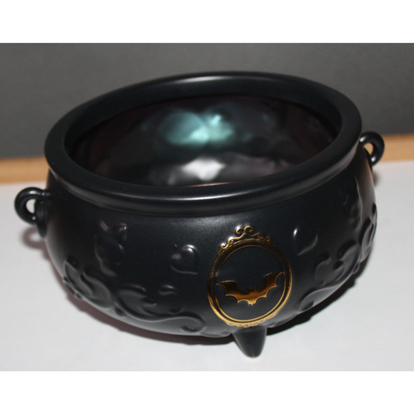Bath & Body Works Black Footed Round Cauldron Body Care Holder Vanity Halloween - Picture 11 of 15